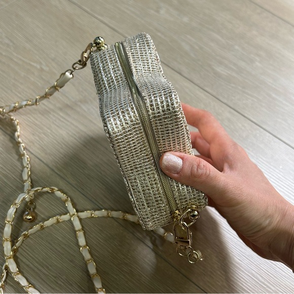 Dior Gold Tweed Star Chain Bag - Picture 5 of 11